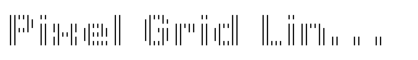 Pixel Grid Line Down Thin M